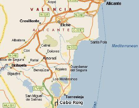Cabo Roig, Costa Blanca - Guide de localisation des propriétés neuves à vendre